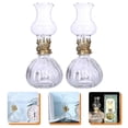 thumbnail image 2 of 2pcs Oil Lamp Hurricane Lamp Vintage Style Large Chamber Kerosene Lamp Lantern, 2 of 4