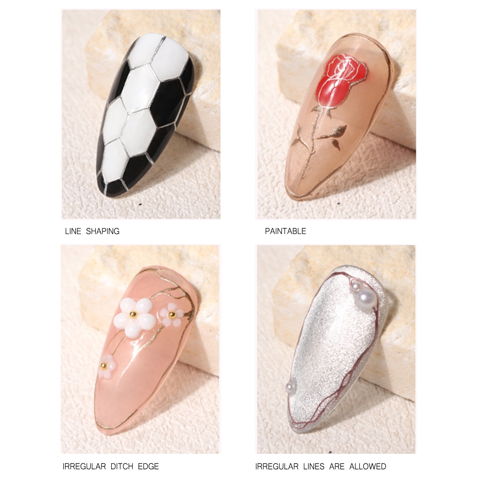 Neon Nail Polish Self- Nail Stickers Gel Brush Epoxy Resin Accessories Nail Glitter Nail Set Gel Car Brush Cleaning Stamp Nail Design Sequin Crafts Color Gel Tweezers Children's Makeup Glitter