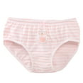 thumbnail image 2 of Delliss Toddler Girls' Bear print Underwear Kids Brief Cotton stripe Panties for Toddlers, 2 of 3