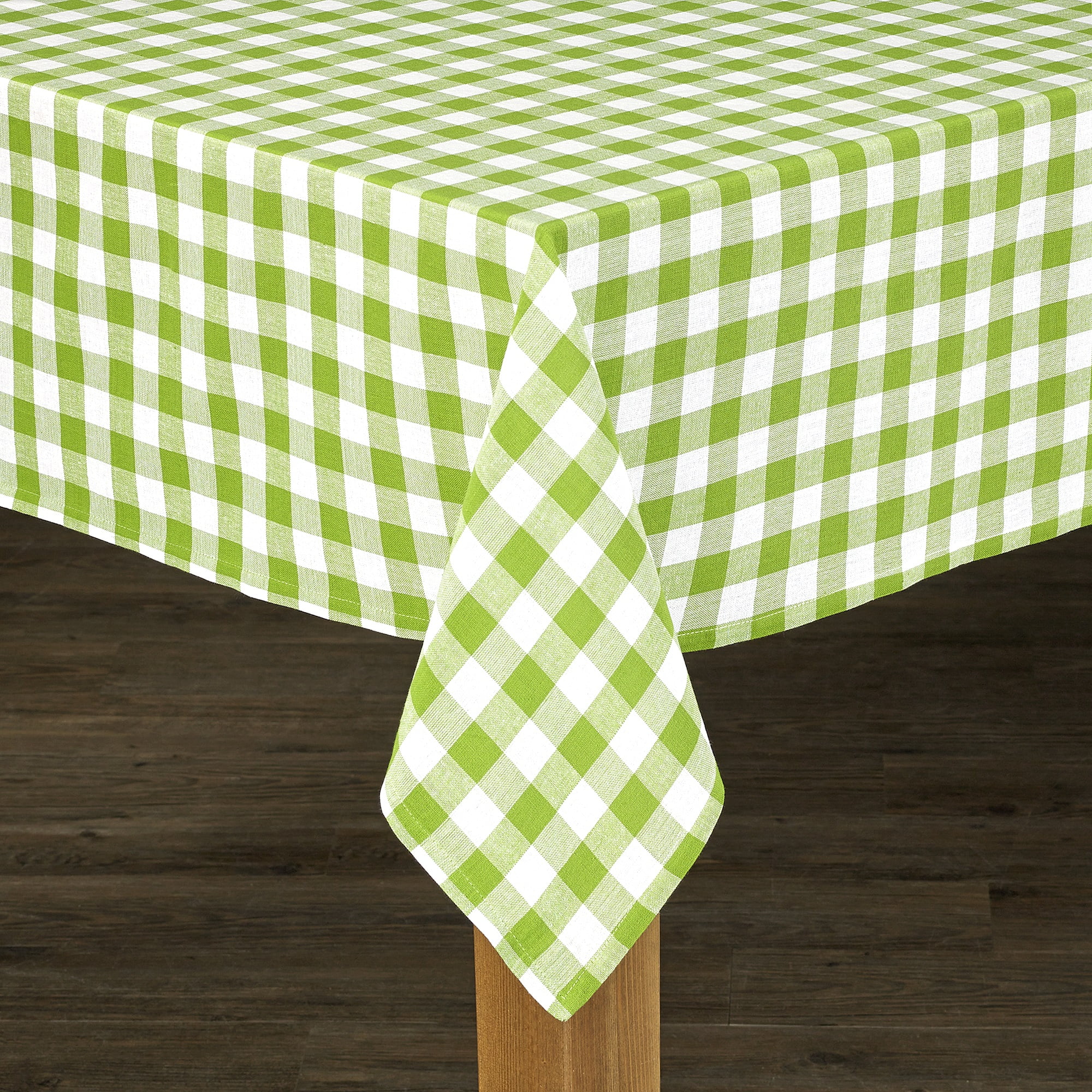 Conventry Green Buffalo Check 100 Cotton Tablecloth 60"X104"