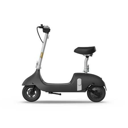 OKAI - Ceetle Pro Electric Scooter with Foldable Seat w/35 Miles Operating Range & 15.5mph Max Speed - Black