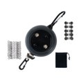 thumbnail image 2 of Abbracc Corde à Linge de Camping Portable Sans Perçage Légère Réglable Noir 8m avec Sac, 2 of 9