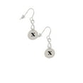 thumbnail image 3 of Delight Jewelry Silvertone Disc 1/2'' Initial - x - Silver tone Infinity French Earrings, 3 of 4