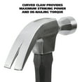 thumbnail image 3 of GreatNeck Fiberglass Curved Claw Steel Hammer with Fiberglass Handle, 16 oz, 3 of 10