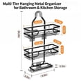 thumbnail image 2 of Charcrocsm Shower Caddy, Rustproof Aluminum Bathroom Shelf Rack, Large Shampoo & Soap Holder for Corner or Over-The-Showerhead Installation, 2 of 8