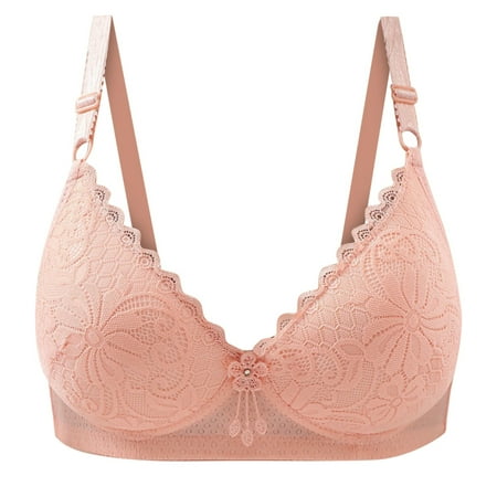 

Underwear Women Woman s Three-Breasted Comfortable Lace Gathered Together Daily Bra No Rims No steel ring lace gathered comfortable underwear daily bra (order note is packaged separately) dail