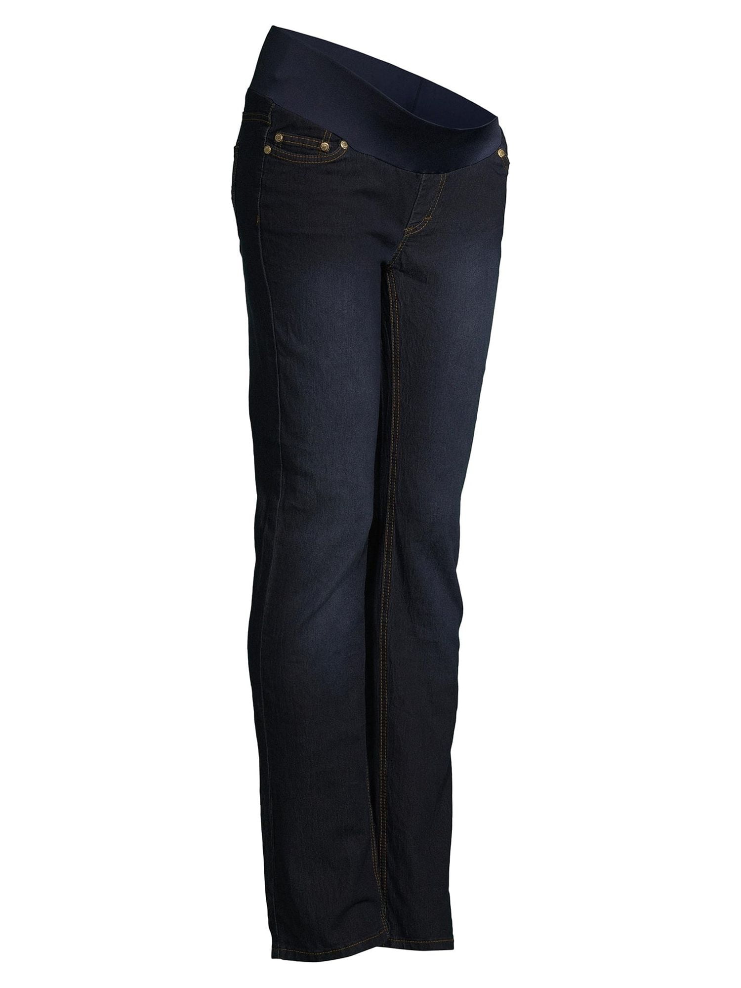 Oh! Mamma Maternity Women's Straight Leg Jeans with Demi Panel (Women's & Women's Plus)
