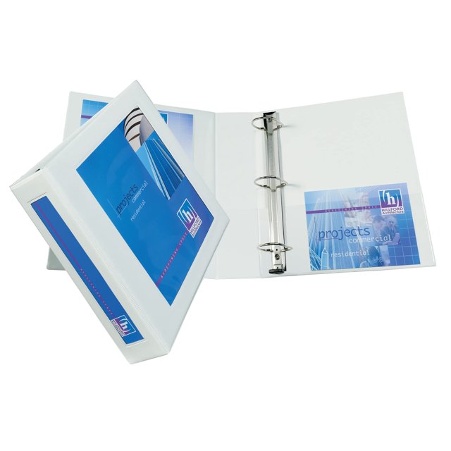 View Binders Avery enmarcado con un anillo EZD de 2 pulgadas con un toque, blanco