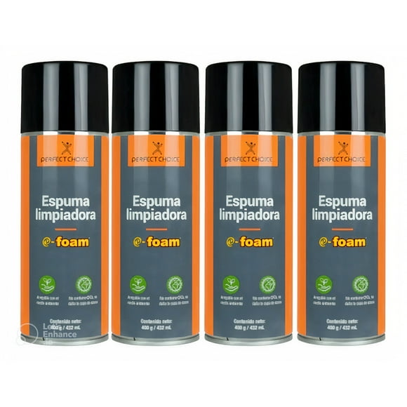 Espuma limpiadora Perfect Choice E-FOAM Paquete 4 Piezas 400g 432ml