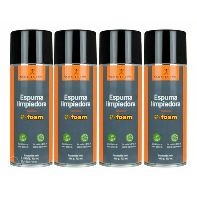 Espuma limpiadora Perfect Choice E-FOAM Paquete 4 Piezas 400g 432ml