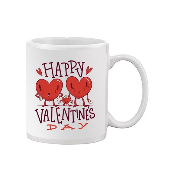Happy Valentine's Day Hearts Mug - Smartprints Designs,