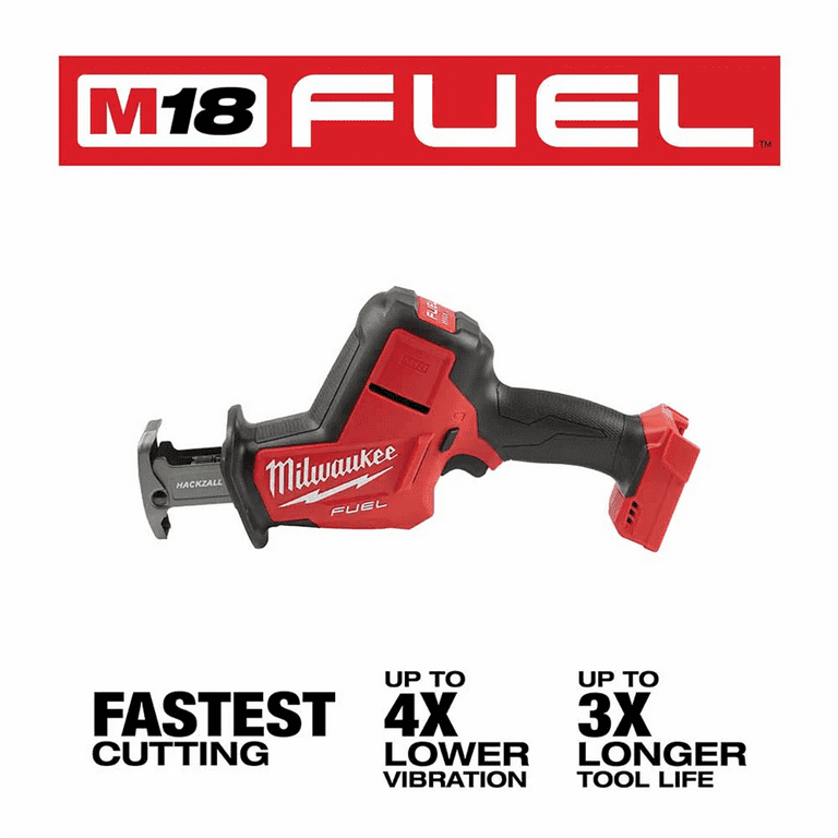 Milwaukee M18 Fuel 18V Lithium Ion Brushless Cordless Hackzall Reciprocating Saw Walmart