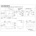 thumbnail image 5 of Gourmetier GCLWS242019 Petra Galley 24-Inch Cast Iron Wall Mount Utility Sink, 2-Hole, White, 5 of 10