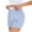 🔥 Light Blue_New, variant on Dianli Striped Shorts Lounge Women's Elastic Waist Cute Casual Striped Double Waist Pull On Shorts Home Sleep Comfortable Summer Sleep Shorts Striped Lounge Shorts