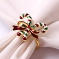 thumbnail image 1 of Servilletero con forma de alce, flor, árbol de Navidad, campana, copo de nieve, decoración navideña para hotel, hebilla para servilleta, 1 of 1
