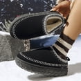 thumbnail image 3 of Bottes pour Femmes Semelle Plate Bottes de Neige pour Femmes pour Loisirs Extérieur, 3 of 5