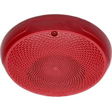 System Sensor SPCRL Indoor Ceiling Mountable Flush Mount Speaker 2 W RMS Red