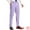 Purple White, variant on Unique Bargains Men's Striped Dress Pants Straight Leg Color Block Business Trousers 28 Purple White
