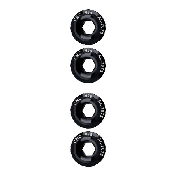 Advancent 2 piezas de tornillo de manivela portátil M18 desmontable reemplazo de piezas de perno de bicicleta de montaña accesorios de repuesto Negro 2Conjunto