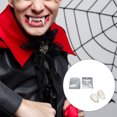 thumbnail image 4 of Vogacara 12 Uds de vampiro Día de Todos los accesorios de diente falso adornos accesorio de mascarada suministros para el hogar regalos cuidado de los oídos opp 13mm Vogacara CE011457-01B, 4 of 6