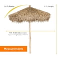 thumbnail image 4 of 7 Ft. Bamboo Market Patio Umbrella Sea Grass Thatch Tiki Umbrella For Outdoor Backyard Natural, 4 of 6