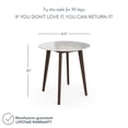 Nathan James Amalia Antique Coffee Marble-Laminate Round Bistro Dining ...