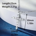 thumbnail image 3 of SFTING Cross Necklaces for Women 925 Sterling Silver Cross Pendant Cubic Zirconia Religious Trendy Jewelry Christian Gifts, 3 of 7