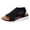 Black, variant on Womens Orthopedic Walking Sandals with Arch Support Summer Open Toe Knitted Sports Shoes Lightweight Platform Slip on Slides Black Size 8