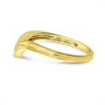 thumbnail image 4 of 14K Yellow Gold Diamond Chevron Ring, 4 of 8