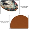 thumbnail image 5 of Unicorn 6PCS Round Coasters, Microfiber Leather Drink Coasters 11x11 cm/4.3x4.3 in, Set of 6 Absorbent Coasters for Drinks, Coasters for Home Decor, 5 of 6