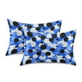 thumbnail image 3 of Ryvnso Satin Pillowcase Dots Blue Pattern Pillow Cases Standard Size 26x20in, 3 of 6