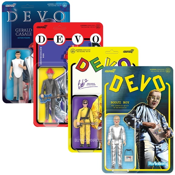 DEVO NM-MT Super7 Reaction Figures - Casale Mothersbaugh Bob2 Booji Boy