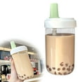 thumbnail image 2 of ACDANC Reusable Boba Cup for Bubble Tea Boba Tea Cup with Lid and Straw, Leakproof Kawaii Cup, Bubble Tea Cup, Smoothie Tumbler, Insulated, Reusable Straw for Boba Pearls, Boba Gift, 2 of 4