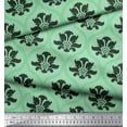 thumbnail image 2 of Soimoi Velvet Fabric Ogee Damask Decor Fabric Printed Yard 58 Inch Wide, 2 of 3