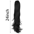 thumbnail image 2 of Hair Extension Ponytail Long Clip Synthetic Wavy Straight Hairpieces Daily Use Clip In Wig for Women, 2 of 7
