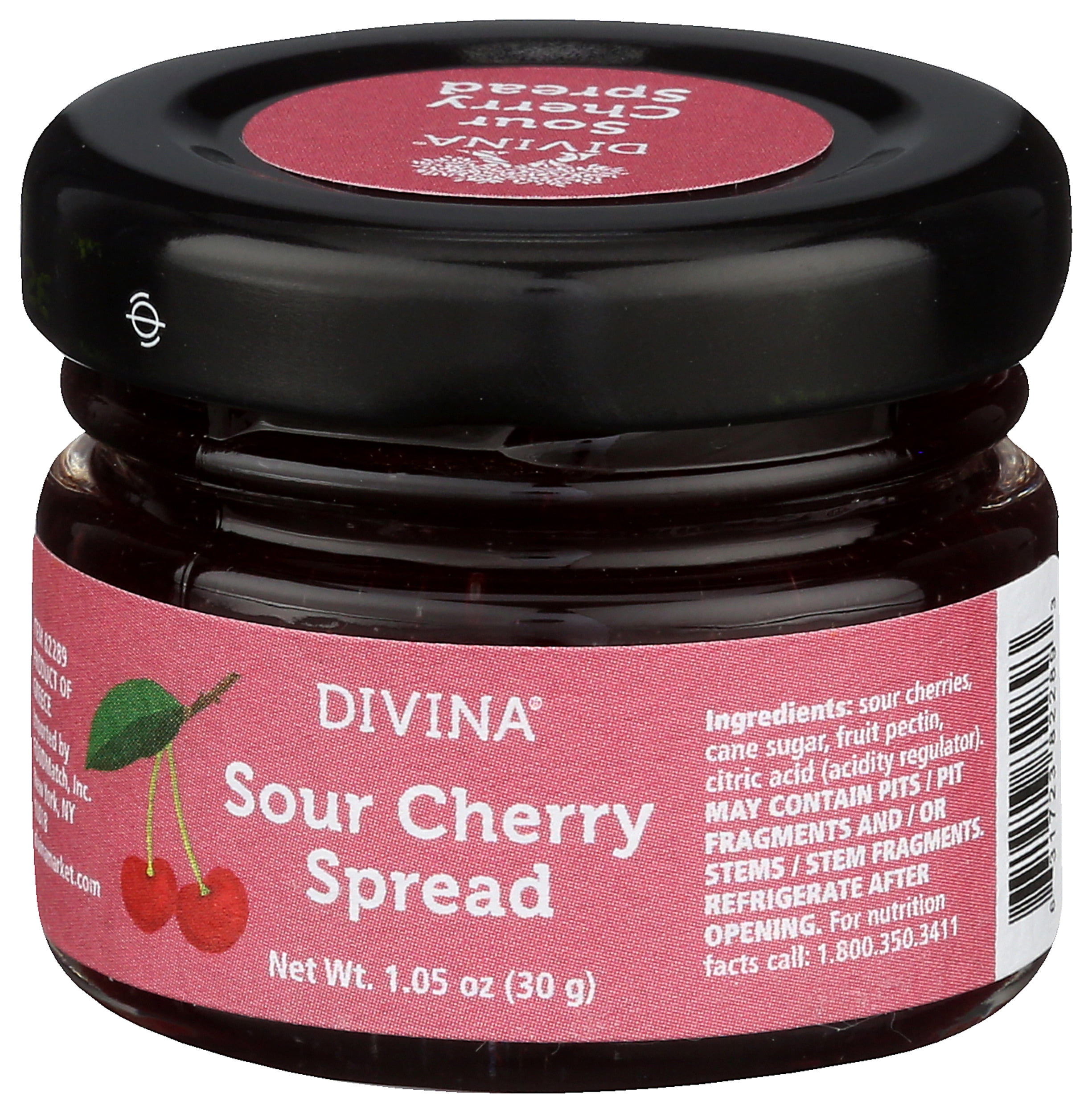 (Pack of 48), Divina Sour Cherry Spread, 1.05 oz