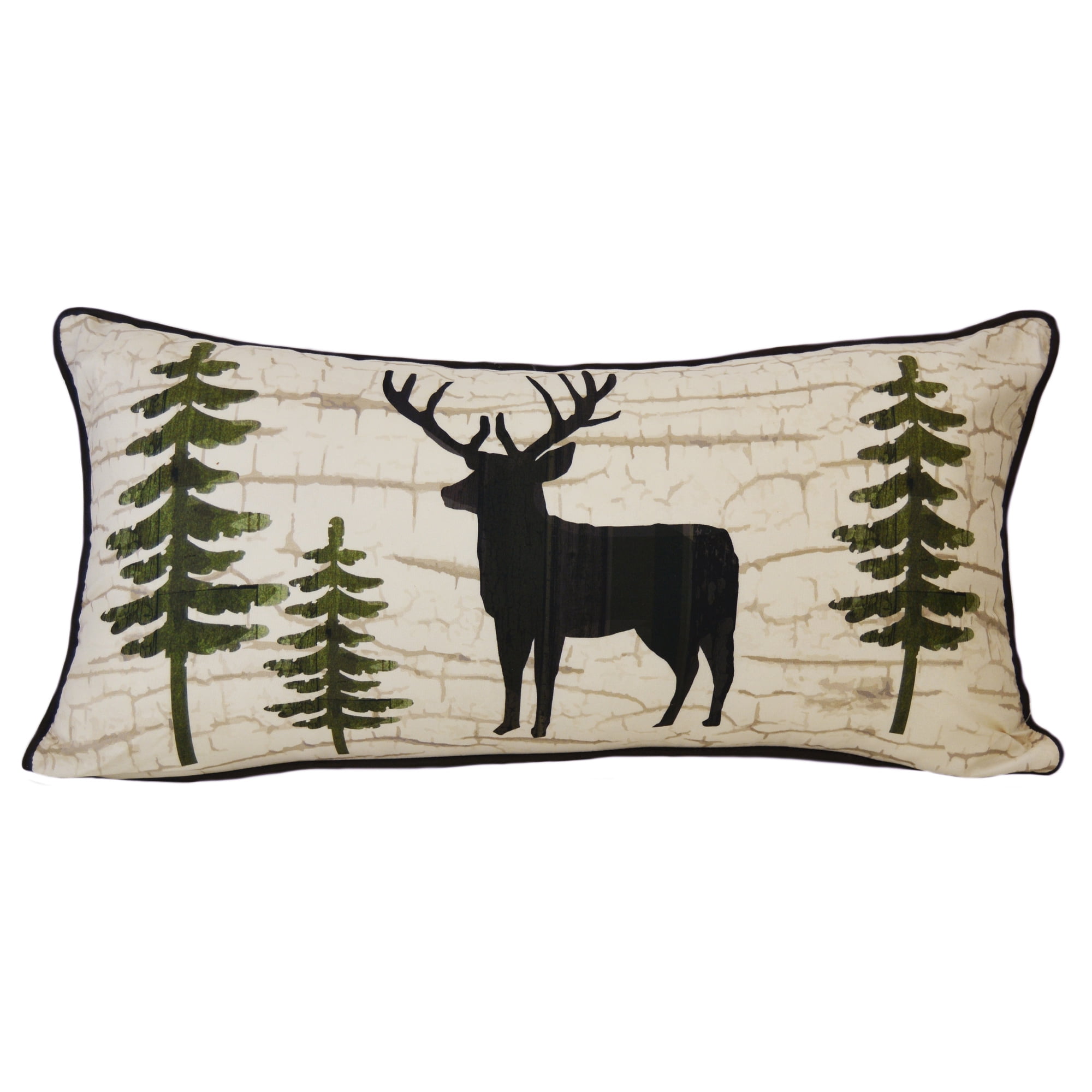 Donna Sharp Throw Pillow Painted Deer Lodge Decorative Throw Pillow