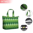 thumbnail image 2 of Green Argyle Pattern Travel Tote Bags for Women Carry On,Large Weekender Bags for Women Travel,Multi Functional Duffle Bag for Work,Shopping,Sports, 2 of 5