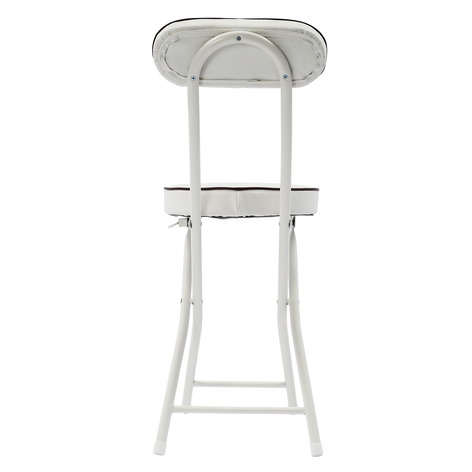 Dwellnix Portable Folding Dining Chairs, Set of 4, Cushioned High Chairs with Backrest, Easy to Store and Carry for Camping, Picnic, and Home Use