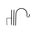 thumbnail image 3 of Clearance！Shepherd Crook Hooks Rust-Resistant Metal Shepherd Curled Hook Adjustable Shepherds Garden Outdoor Hanging Plants Hook for Bird Feeder Solar Light Christmas Lights Lanterns, 3 of 8