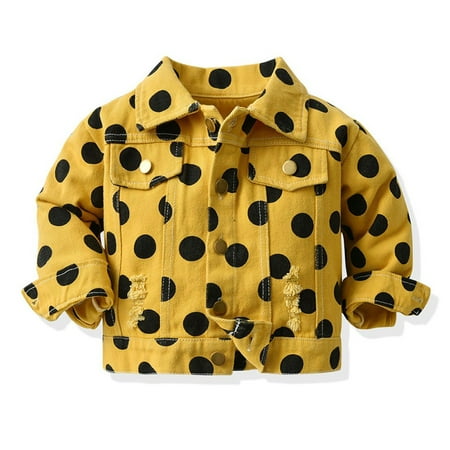 

yievot Kids Coat Toddler Denim Jacket for Boys Girls Thick Coat Fall Clothes Children s Jacket