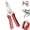 Red, variant on Folding Stripping Pliers with Voltage Tester Multifunctional Versatile Wire Stripping for Electricians Repair Pliers Pulling Pulling,16 Tester Rechargeable Cutting Cutting 16 Wire Pulling,16 S