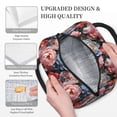thumbnail image 3 of Rocae Rose Flowers for Leakproof Lunch Box for Adults, Wide Opening Lunch Tote Bag, Reusable Lunch Cooler Bag, 3 of 6