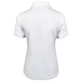thumbnail image 2 of Snake Eyes Golf Ladies V Neck Polo White Small, 2 of 2