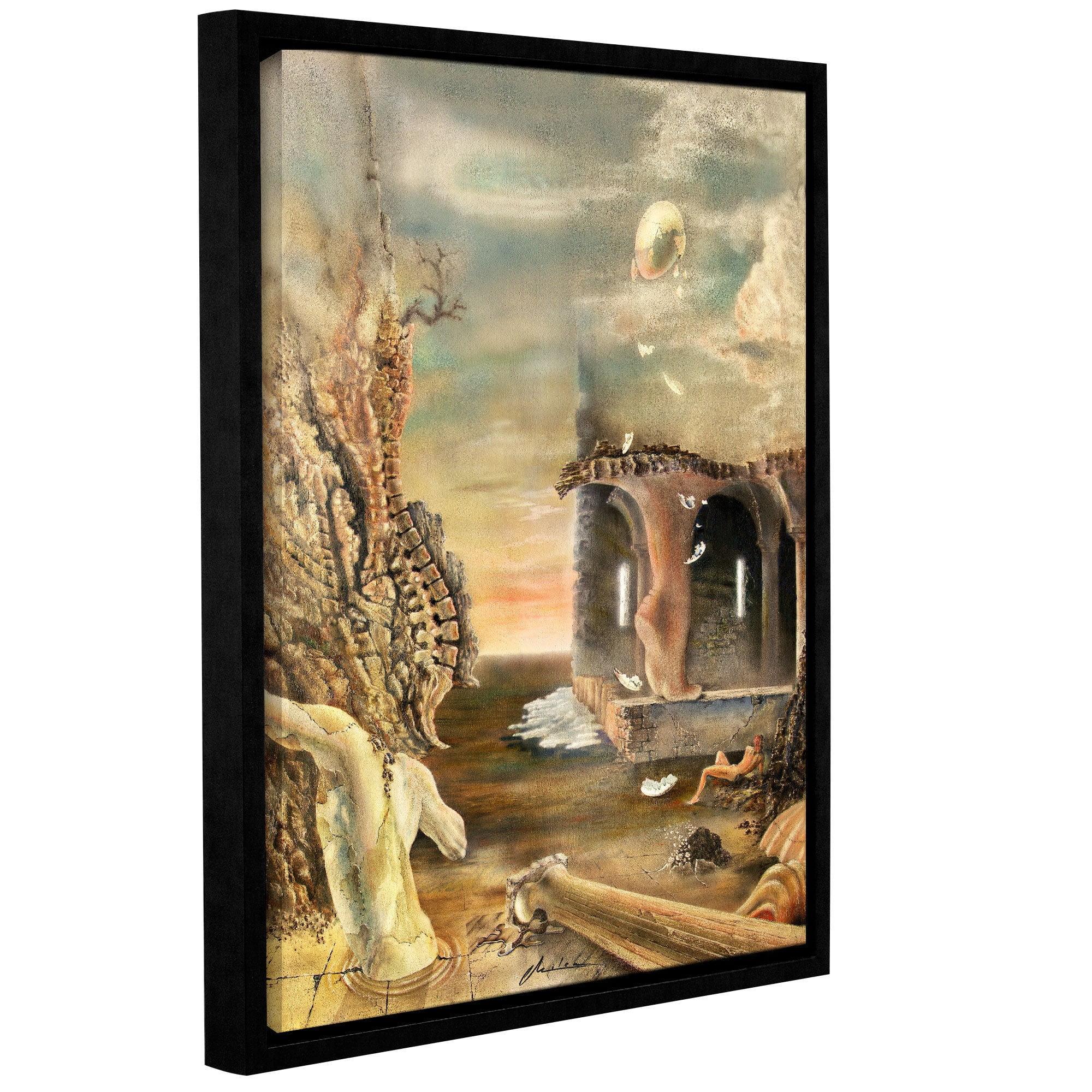 ArtWall Milen Tod "Astral Realm" Gallery-wrapped Floater-framed Canvas