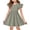 Army Green, variant on Abcomgle Girls Dresses Casual A-Line Flutter Sleeve Tshirt Dresses Plaid Crew Neck Swing Flare Sundresses for 4-14t Kids,Red
