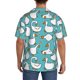 thumbnail image 3 of Balery Cartoon Funny Goose Camisa Casual de Manga Corta con Botones para Hombre, Texturizada, Estilo Cubano, para Playa, Verano-Medium, 3 of 5
