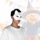 thumbnail image 5 of Máscara sin pintar 5 piezas máscara blanca máscara en blanco máscara de fiesta de disfraces valor excepcional Jadeshay A, 5 of 8