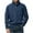 Navy #001, variant on Mens Quarter Zip Pullover Slim Fit Lightweight Sweater Casual Mock Neck Knit Polo Sweater Navy 3XL