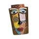 thumbnail image 5 of Maceta con forma de cabeza maya colorida, multifuncional, decorativa y con drenaje. Tamaño S, 5 of 9